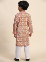 Baby Boy Ethnic Wear Cotton Kurta Payjama Suit (K1054)