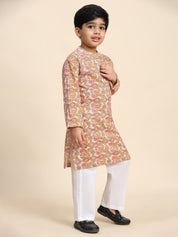 Baby Boy Ethnic Wear Cotton Kurta Payjama Suit (K1054)