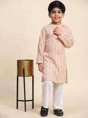 Baby Boy Ethnic Wear Cotton Kurta Payjama Suit (K1052)