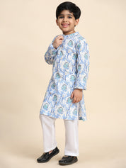 Baby Boy Ethnic Wear Cotton Kurta Payjama Suit (K1053)