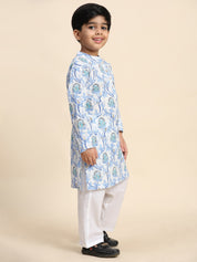 Baby Boy Ethnic Wear Cotton Kurta Payjama Suit (K1053)