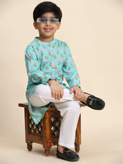 Baby Boy Ethnic Wear Cotton Kurta Payjama Suit (K1049)