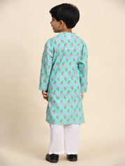 Baby Boy Ethnic Wear Cotton Kurta Payjama Suit (K1049)