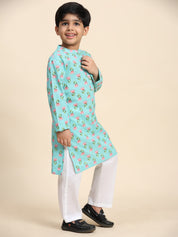 Baby Boy Ethnic Wear Cotton Kurta Payjama Suit (K1049)