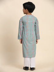 Baby Boy Ethnic Wear Cotton Kurta Payjama Suit (K1051)