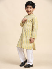 Baby Boy Ethnic Wear Cotton Kurta Payjama Suit (K1050)