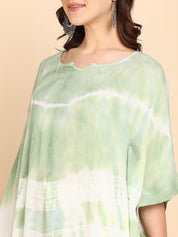 Hand Dyed Loose Fitted Crepe Kaftan Kurta (W1427)