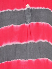 Hand Tie Dyed Pink  Top for Women (W1524)