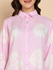 Tie Dyed Casual Fitted Shirt for Women (W1453)