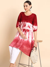 Hand Dyed Short Kurti Dress for Women (W1500)