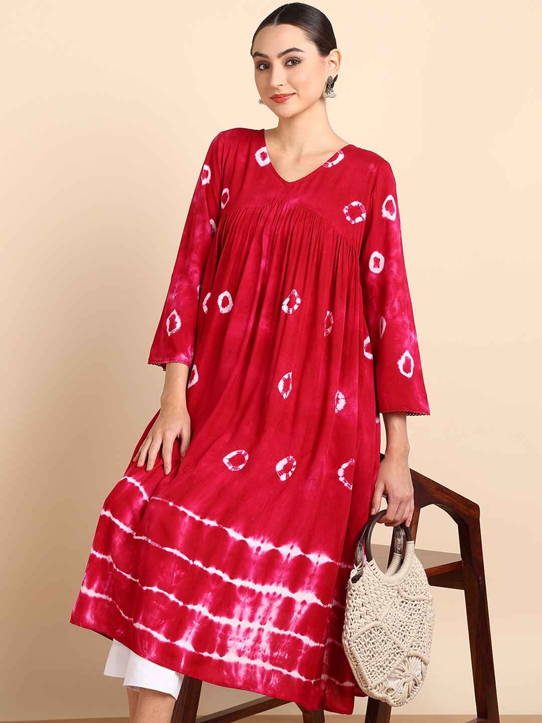 Hand Dyed Alia Cut Dress for Women (W1496)