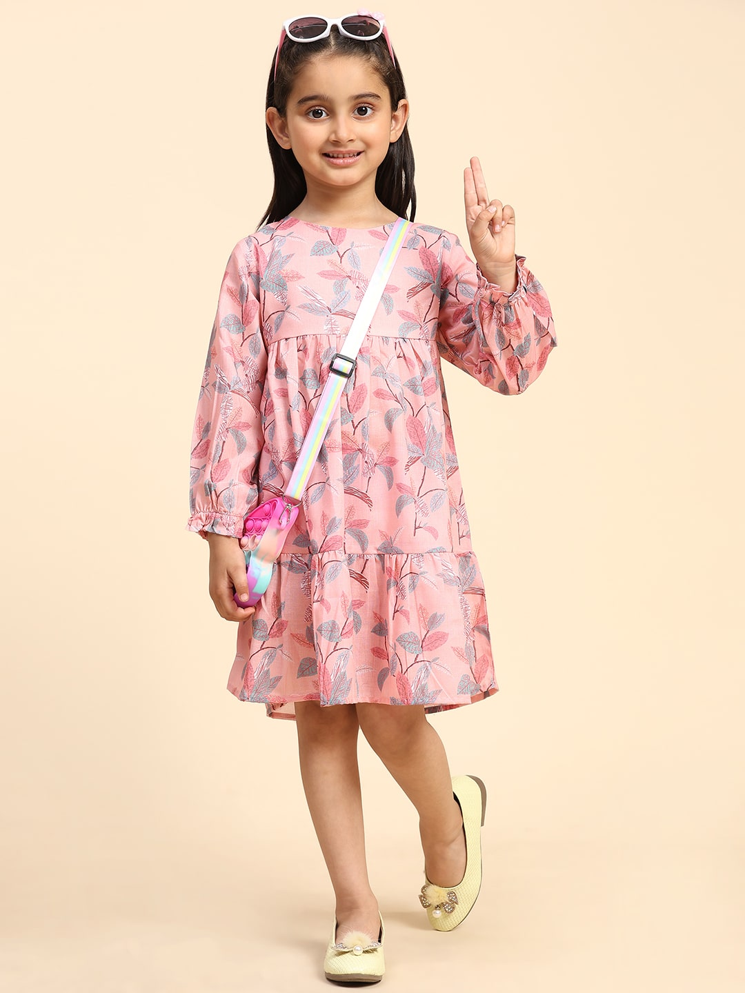 Cotton Printed Frock Dress for Girls (K1033)