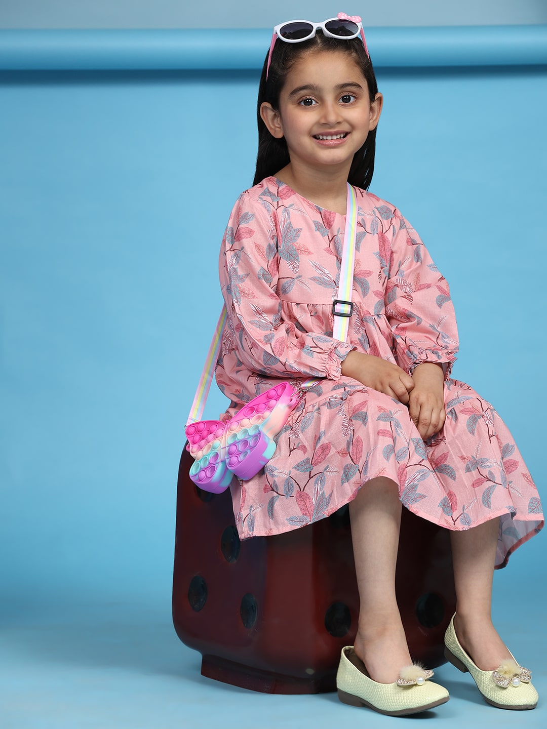 Cotton Printed Frock Dress for Girls (K1033)