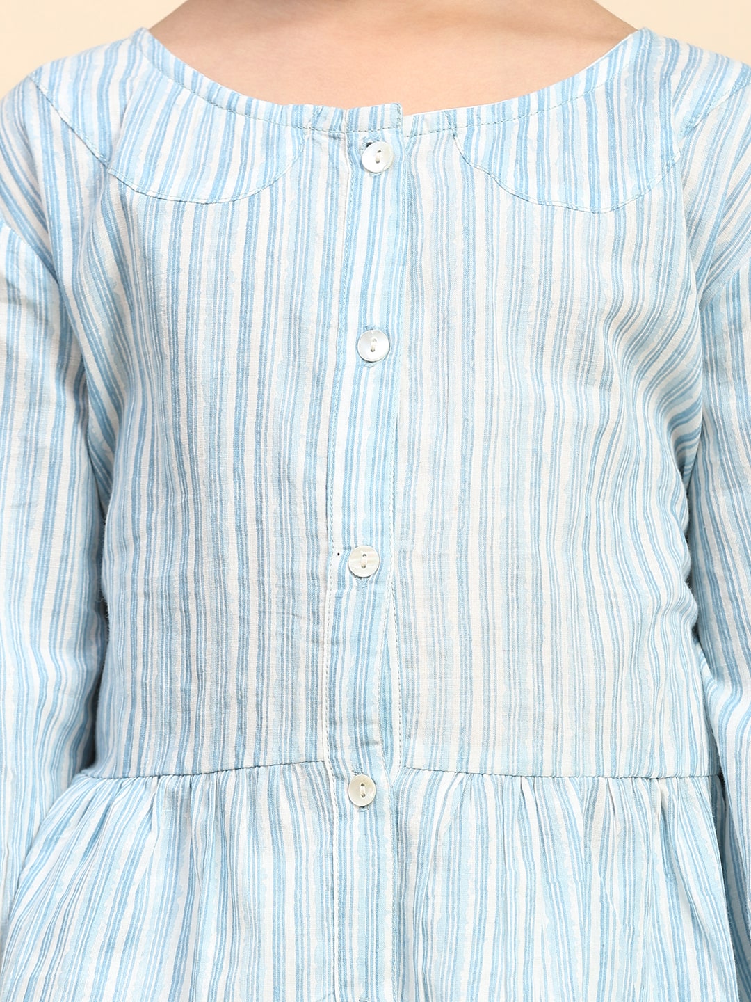 Lining Cotton Shirt for Girls (K1004)