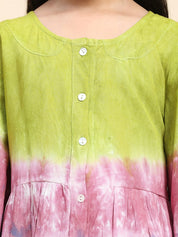 Hand Tie Dyed Shirt for Girls (K1001)