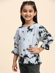 Hand Dyed  Round Neck Top for Girls (K1021)