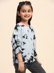 Hand Dyed  Round Neck Top for Girls (K1021)