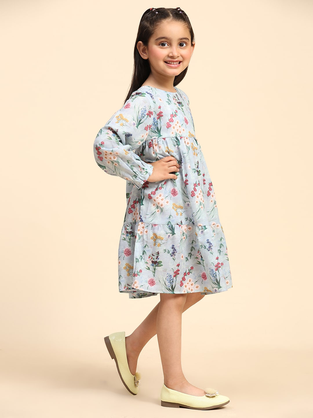 Cotton Printed Frock Dress for Girls (K1032)