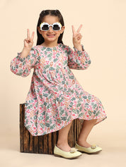 Cotton Printed Frock Dress for Girls (K1034)