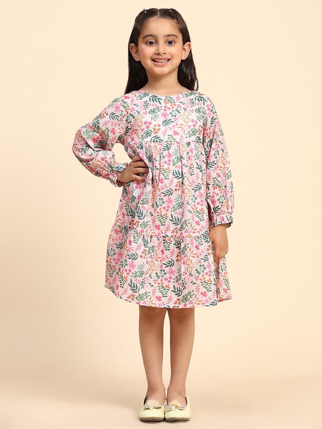 Cotton Printed Frock Dress for Girls (K1034)