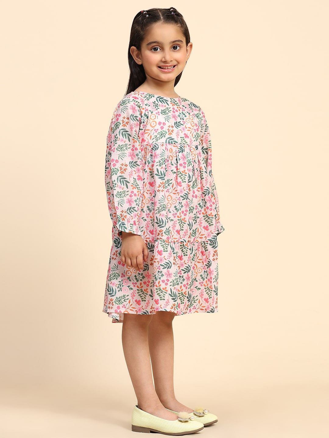 Cotton Printed Frock Dress for Girls (K1034)