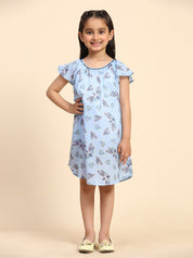 Cotton Printed Frock Dress for Girls (K1031)