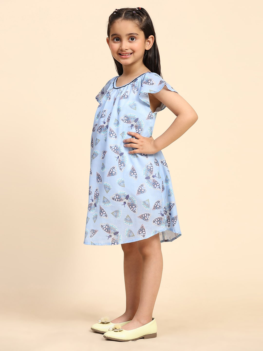 Cotton Printed Frock Dress for Girls (K1031)